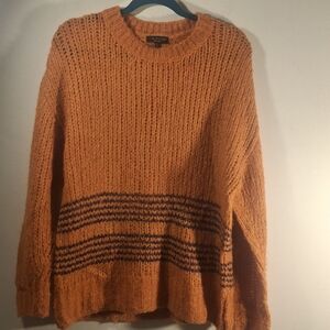 rag & bone Women's Tangerine Long Sleeve Wool Crew Neck Sweater Size S